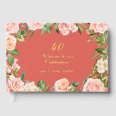40e Jubileum Peachy Rozen Gastenboek (Voorkant)