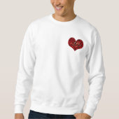 40e Jubileum Rood rozen Hart Elegant Trui (Voorkant)