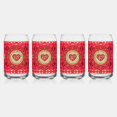 40e Jubileum Ruby Blikvorm Glas (Voorkant)