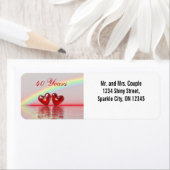 40e Jubileum Ruby Hearts Etiket (Insitu)