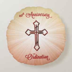 40e Jubileum van Orde, Ronde Gift, Pillow Rond Kussen