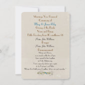 40e Jubileum Wowodstweduwenprogramma Kaart (Achterkant)