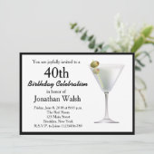 40e Martini surprise Invitation d'anniversaire (Debout devant)