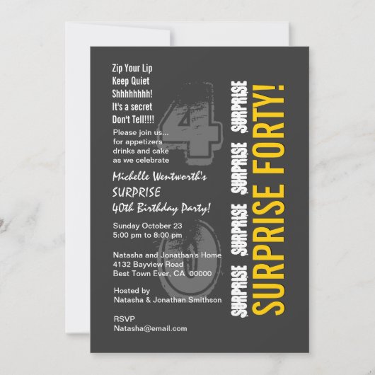 40e Matig Goud en grijs Kaart (Voorkant)