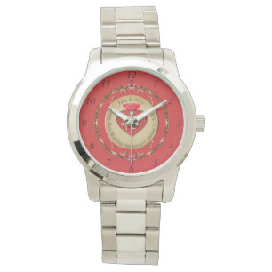 40e of 15e Ruby Jubileum wandklok Horloge