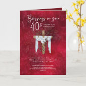 40e PRIESTERWIJDING JUBILEUM Priester Predikant Do Kaart (Gele Bloem)