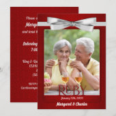 40e robijnen huwelijksjubileum foto kaart (Voorkant / Achterkant)