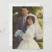 40e rubijnen huwelijksjubileum foto Lelies Bloem  Kaart (Achterkant)