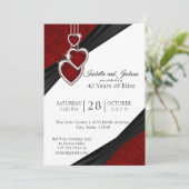 40e Ruby Anniversary Design Kaart (Staand voorkant)