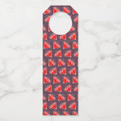 40e Ruby huwelijksverjaardag rode wijn gunst Flessenhanger (Achterkant)