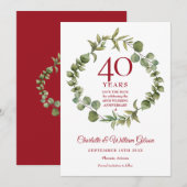 40e Ruby Jubileum Bosgroen Save The Date (Voorkant / Achterkant)