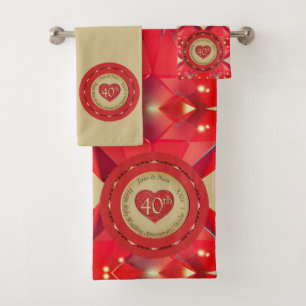 40e Ruby Jubileum Handdoek