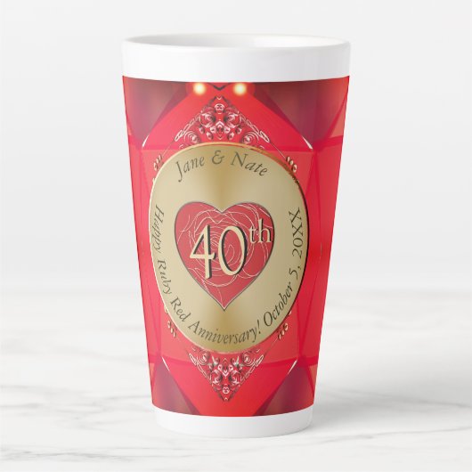 40e Ruby Latte Mok (Voorkant)