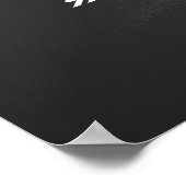 40e Ruby trouwdag, krijtbord 40 jaar Poster (Hoek)