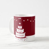 40e Ruby Wedding Jubileum cake Koffiemok (Voorkant links)