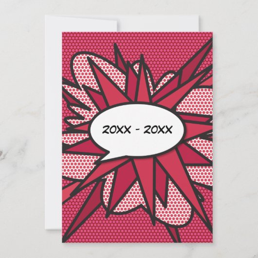 40e Ruby Wedding Jubileum Modern Fun Kaart (Achterkant)