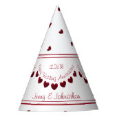 40e Ruby Wedding Jubileum pet Feesthoedjes (Voorkant)