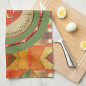 40e/Tout Anniversaire Serviettes de cuisine (Quart Plié)