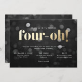 40e Uitnodiging Four-oh (Voorkant / Achterkant)