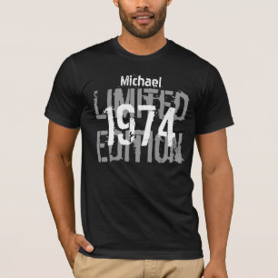 40e verjaardag 1974, beperkte uitgave, aangepaste t-shirt