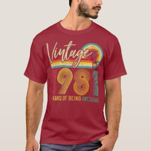 40e verjaardag 1981 40 jaar Geweldige T-shirt
