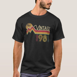 40e verjaardag 1981 40 jaar oude Retro Styl T-shirt