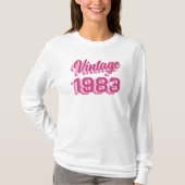 40e verjaardag  1983 Gift Sweatshirt T-Shirt (Voorkant)