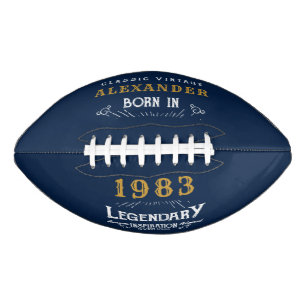 40e verjaardag 1983 Naam Legend Blue Gold toevoege American Football