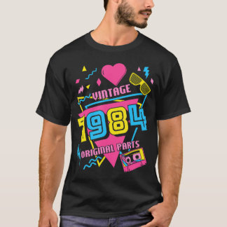 40e verjaardag 1984 80's Ik hou van de jaren 80 T-shirt