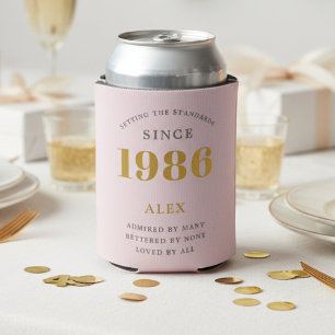 40e verjaardag 1986 Aandenken Elegant Persoonlijk Blikjeskoeler