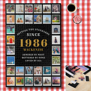 40e verjaardag 1986 familieherinneringen fotocolla legpuzzel
