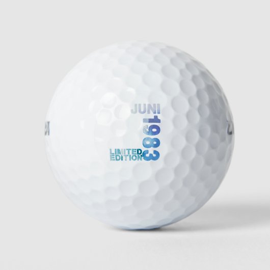40e verjaardag 40 Jaar Limited Edition Juni 1983 Golfballen (Voorkant)