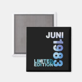 40e verjaardag 40 Jaar Limited Edition Juni 1983 Magneet (Voorkant / Achterkant)