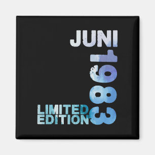 40e verjaardag 40 Jaar Limited Edition Juni 1983 Magneet