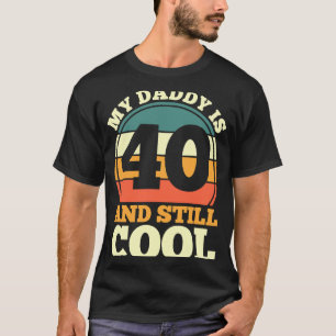 40e verjaardag 40 jaar oud Mijn vader is 40 en tot T-shirt