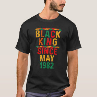 40e verjaardag 40 jaar zwarte koning sinds mei 198 t-shirt