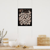 40e verjaardag 40 redenen waarom we van je houden poster (Keuken)