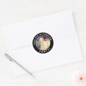40e verjaardag Aangepaste foto-stickers Ronde Sticker (Envelop)