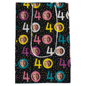 40e verjaardag aanpassen foto medium cadeauzakje (Achterkant)