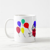40e verjaardag Ballonnen Mijlpaal elke LEEFTIJD Koffiemok (Links)