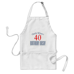 40e verjaardag Bash! Birthday Party Apron Standaard Schort