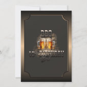40e verjaardag BBQ-bieren Party uitnodiging (Achterkant)