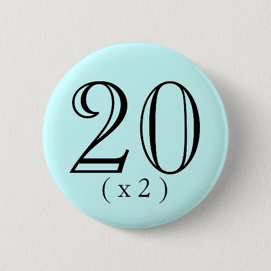 40e verjaardag Boosting Button (Voorkant)