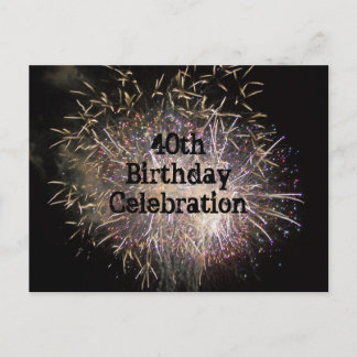 40e verjaardag Briefkaart
