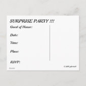 40e verjaardag Briefkaart (Achterkant)