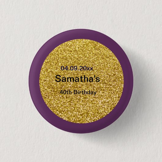 40e verjaardag Button (Voorkant)