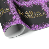 40e verjaardag cadeaupapier (Rol Hoek)