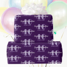 40e Verjaardag Chic Paarse Custom
