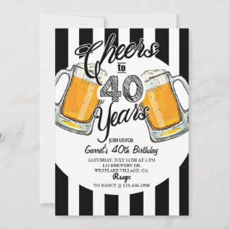 40e verjaardag, Dirty Thirty, Beer, Cheers & Beers Aankondiging