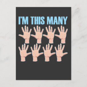 40e verjaardag Dit Veel Veertig Vingers 40 Jaar Ou Briefkaart